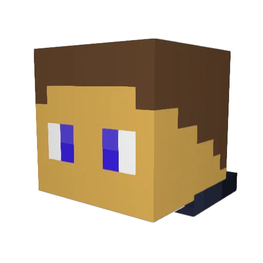 SomeonesBlue Minecraft avatar head, 3D render