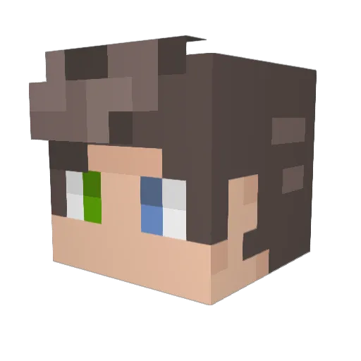 SomethingSC Minecraft avatar head, 3D render