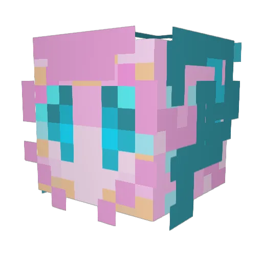 SomethingShard Minecraft avatar head, 3D render