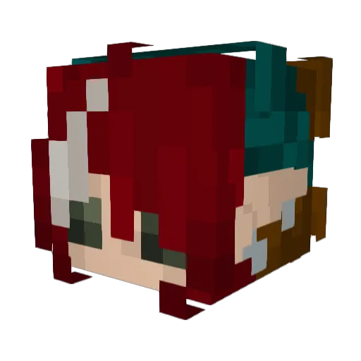 SomethingSticky Minecraft avatar head, 3D render
