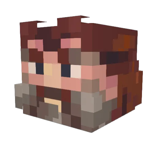 SomethingStoopid Minecraft avatar head, 3D render