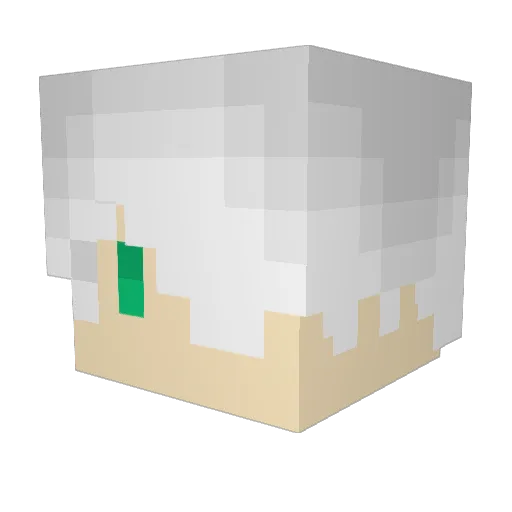 Something_2b Minecraft avatar head, 3D render