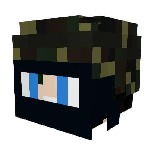Something_Leon Minecraft avatar head, 3D render