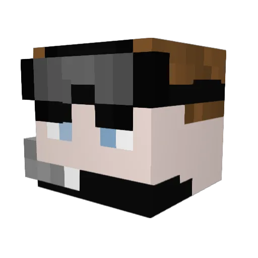 SometimeBulb832 Minecraft avatar head, 3D render