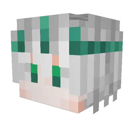 SometimesAngry Minecraft avatar head, 3D render