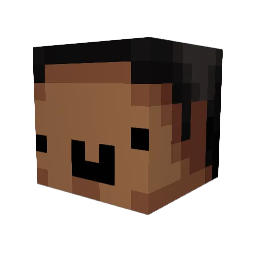 SomeuserBms Minecraft avatar head, 3D render