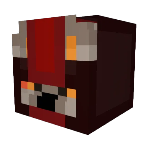 Somewolfs Minecraft avatar head, 3D render