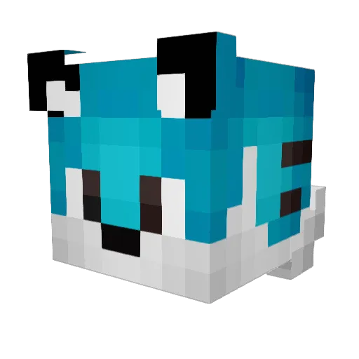 SomiKen Minecraft avatar head, 3D render