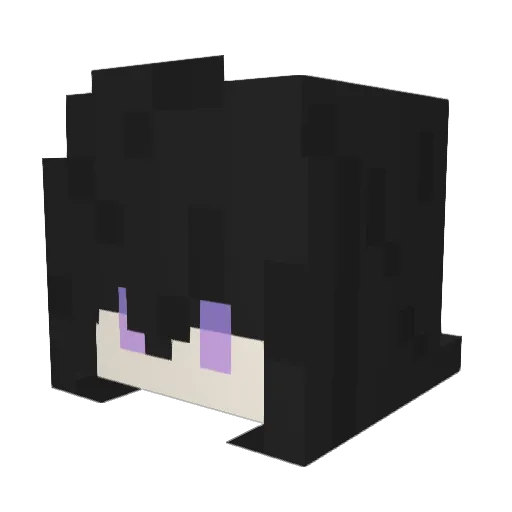 Somi_07 Minecraft avatar head, 3D render