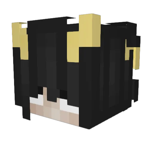 SomixFNA Minecraft avatar head, 3D render