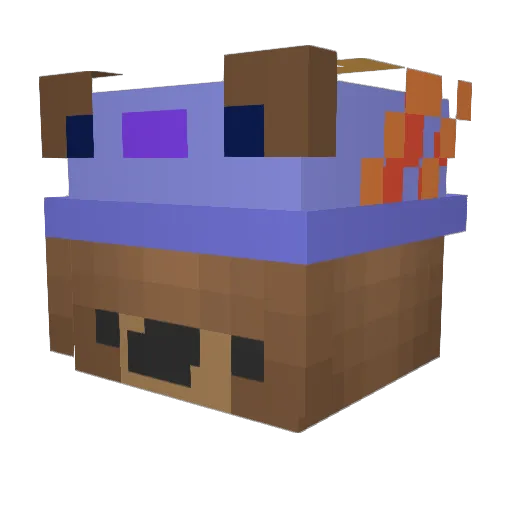 Somle_ Minecraft avatar head, 3D render