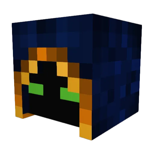 Sommeil_Profond Minecraft avatar head, 3D render