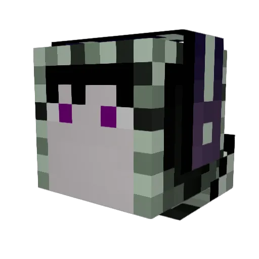 Sommnus Minecraft avatar head, 3D render