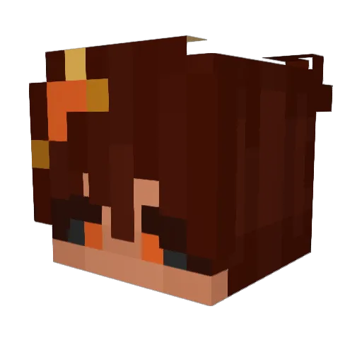 Somnicoo Minecraft avatar head, 3D render