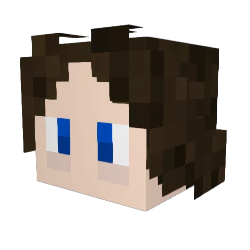 Somnilocust Minecraft avatar head, 3D render