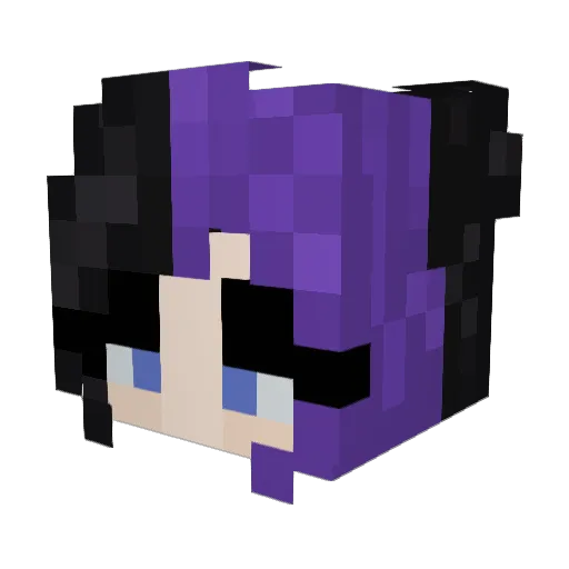 SomnolentMae Minecraft avatar head, 3D render