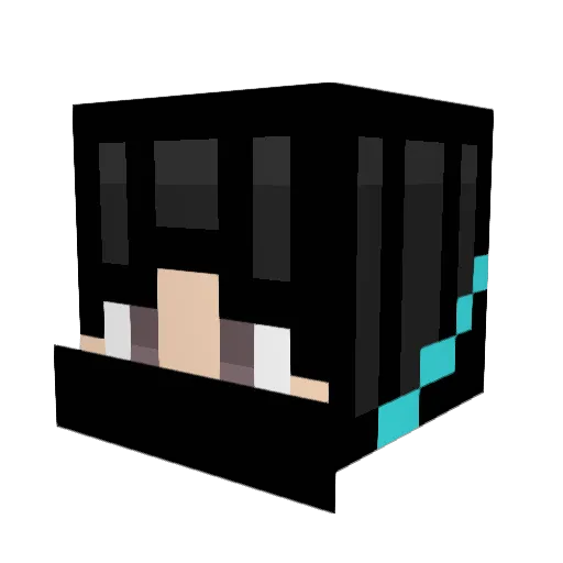 Somout Minecraft avatar head, 3D render