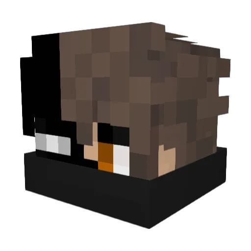 Somphong Minecraft avatar head, 3D render