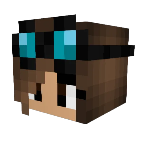 Somya_19 Minecraft avatar head, 3D render