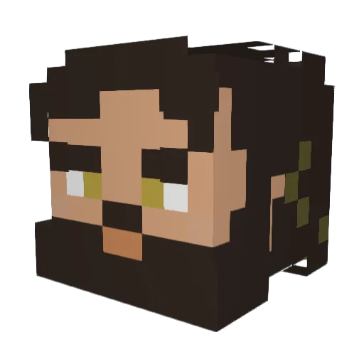 Son0fPears Minecraft avatar head, 3D render