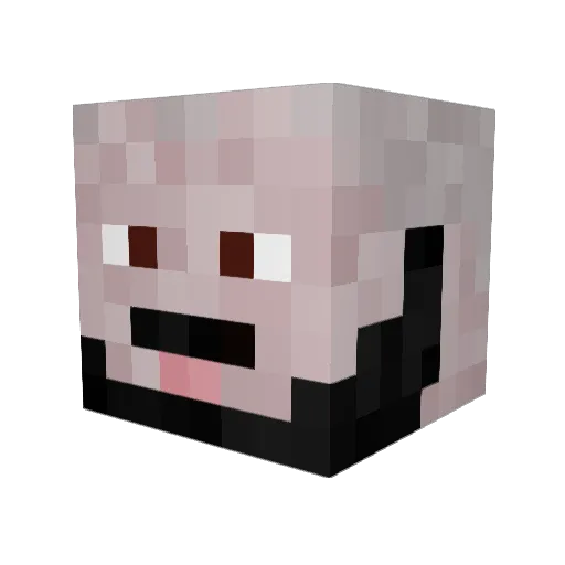 SonGhossy Minecraft avatar head, 3D render