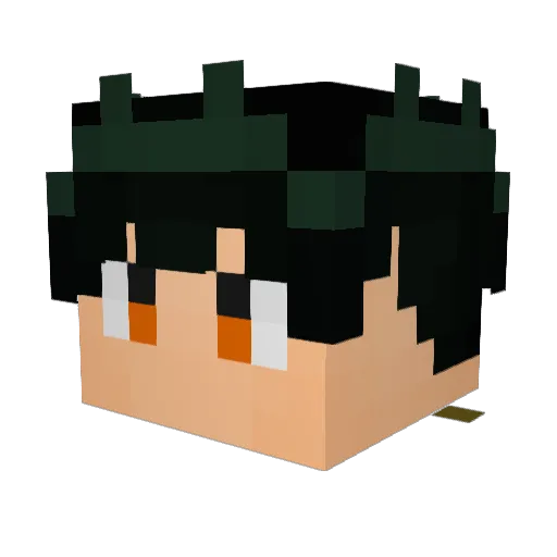 SonGon78 Minecraft avatar head, 3D render