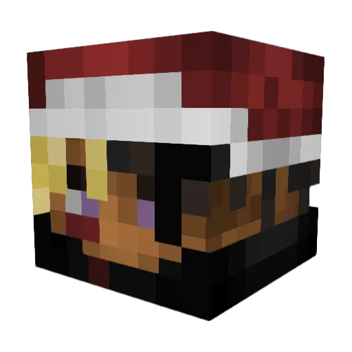 SonHuawei Minecraft avatar head, 3D render