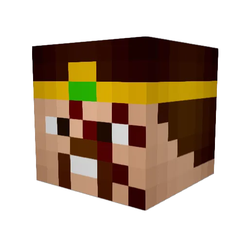 SonKingu Minecraft avatar head, 3D render