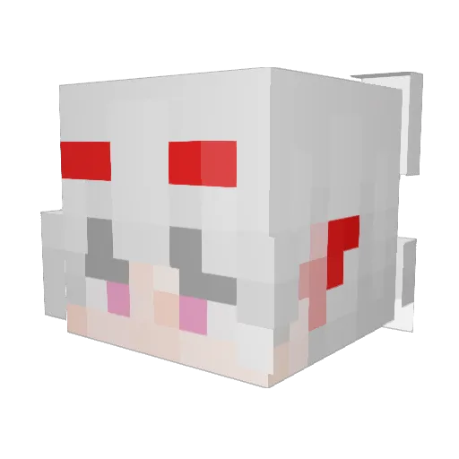 SonLeon Minecraft avatar head, 3D render