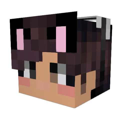 SonSaky Minecraft avatar head, 3D render