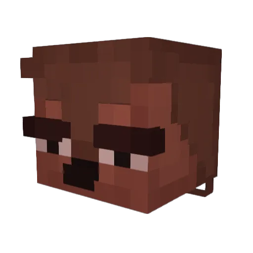 Son_Dog Minecraft avatar head, 3D render