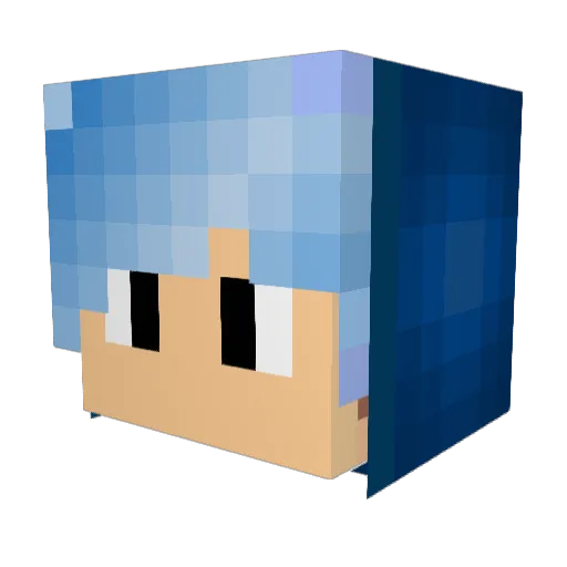 SonaMaru Minecraft avatar head, 3D render