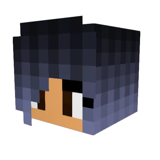 Sonacharge Minecraft avatar head, 3D render