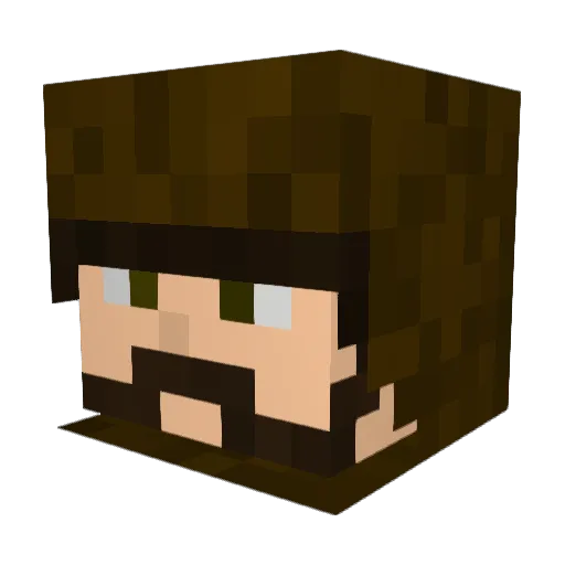 SonantCactus Minecraft avatar head, 3D render