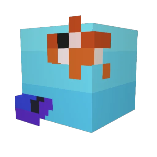 Sonar_xv Minecraft avatar head, 3D render