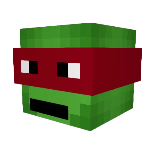 Sondergaard_V2 Minecraft avatar head, 3D render