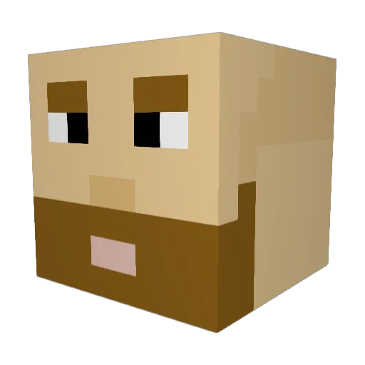 SondreBolle3000 Minecraft avatar head, 3D render