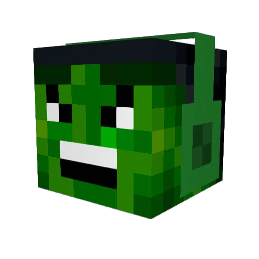 SonecaGC Minecraft avatar head, 3D render