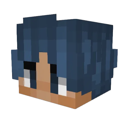 Sonecah Minecraft avatar head, 3D render