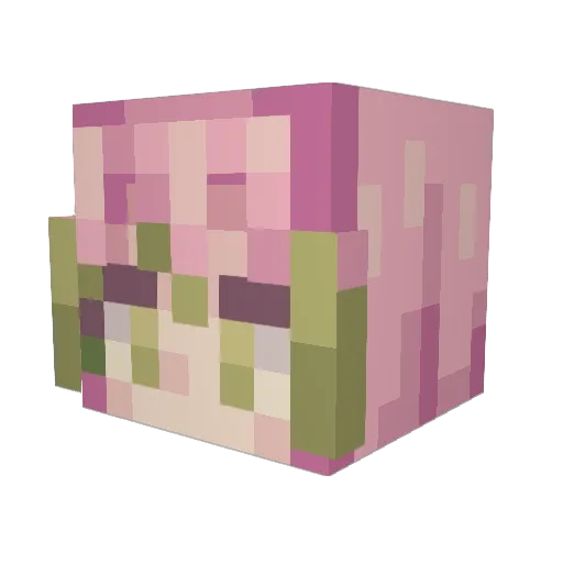 Sonekki Minecraft avatar head, 3D render