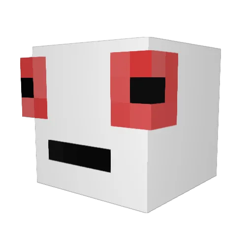 Sonesten Minecraft avatar head, 3D render