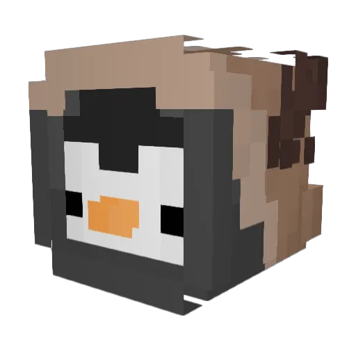 Sonev Minecraft avatar head, 3D render