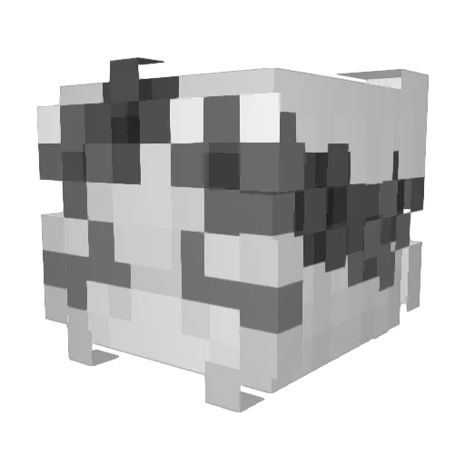 Sonfi Minecraft avatar head, 3D render