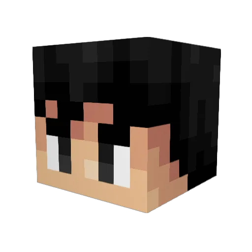 SongAM Minecraft avatar head, 3D render
