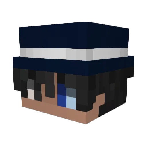 SongJuAB Minecraft avatar head, 3D render