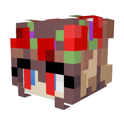 Songbird013 Minecraft avatar head, 3D render