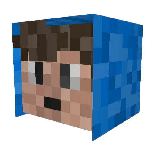 Songjojo Minecraft avatar head, 3D render