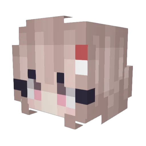 SongofGold Minecraft avatar head, 3D render