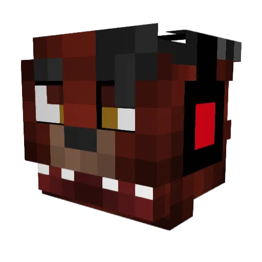 Sonic2906 Minecraft avatar head, 3D render