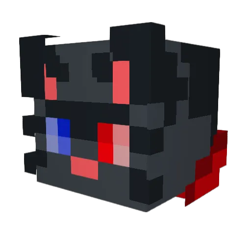 SonicForcesPS4 Minecraft avatar head, 3D render